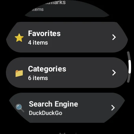 WristNet : Web Browser Wear OS screenshot