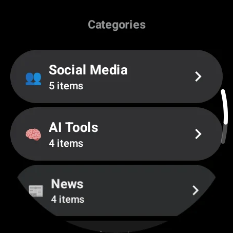 WristNet : Web Browser Wear OS screenshot