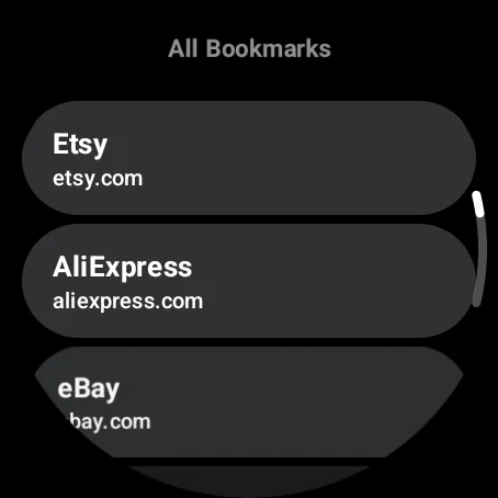 WristNet : Web Browser Wear OS screenshot