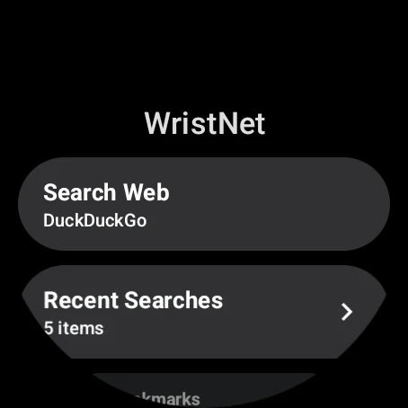 WristNet : Web Browser Wear OS screenshot